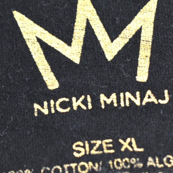 Nicki Minaj Shirt XL Womens Graphic Print Cut Out Back Cotton Grunge - Picture 4 of 6